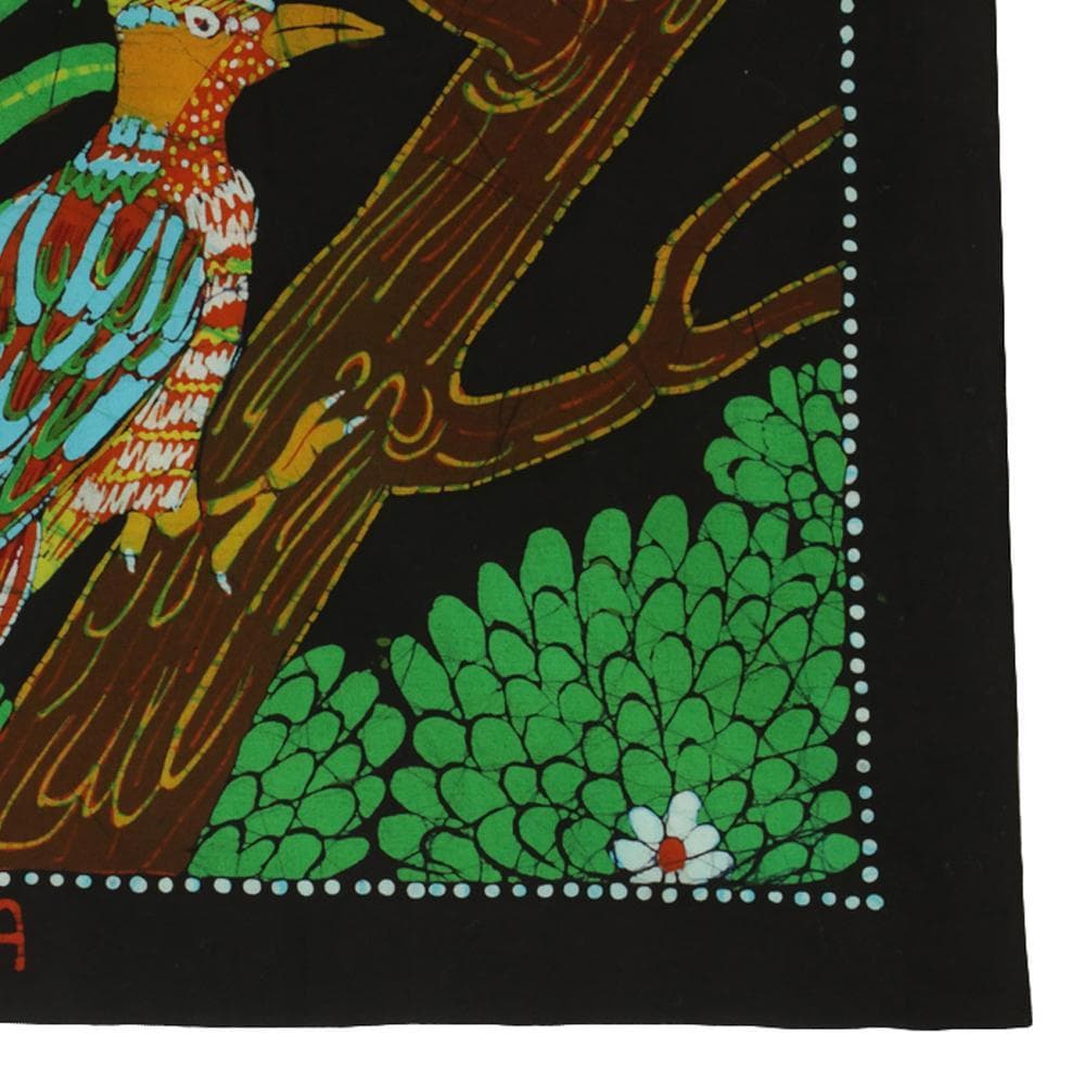 【Kao】手染め 横長 バティック・タペストリー 88cm ×161cm