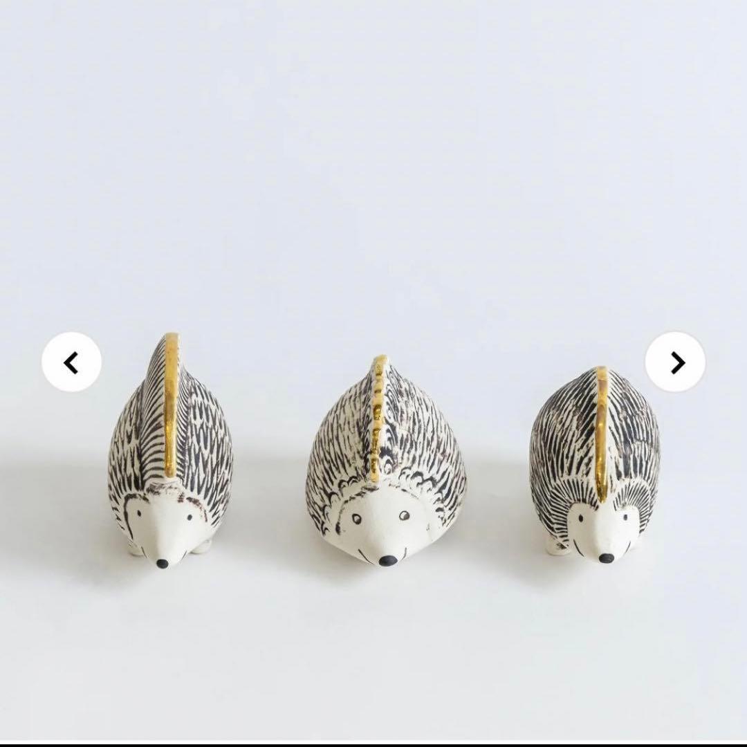 【世界限定333】リサ・ラーソン 金のハリネズミ3兄弟 新品未使用