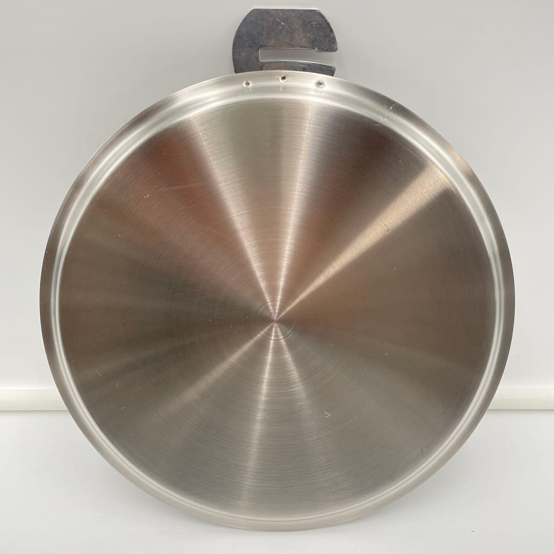 美品】CRISTEL Lシリーズ 深鍋 20cm ステンレス蓋付き IH対応