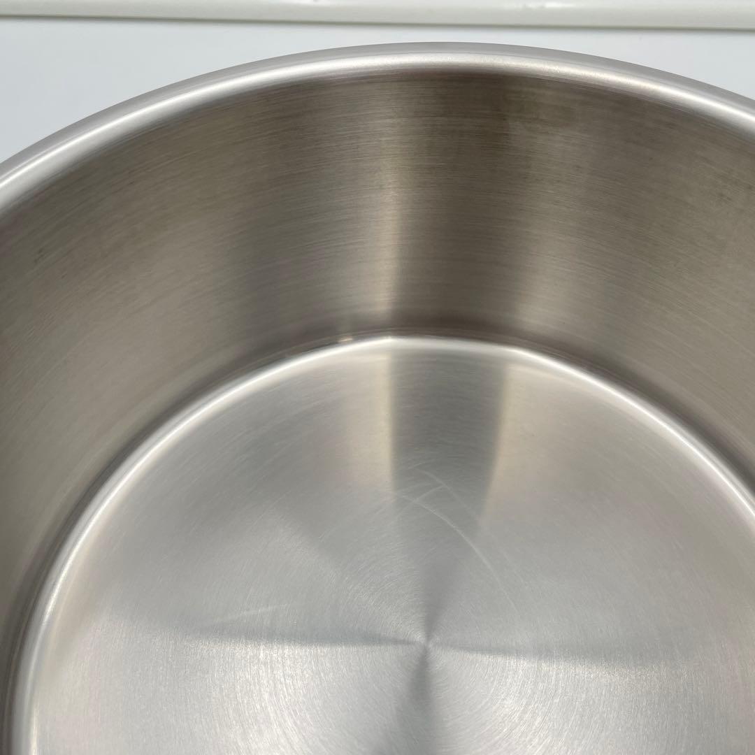 美品】CRISTEL Lシリーズ 深鍋 20cm ステンレス蓋付き IH対応