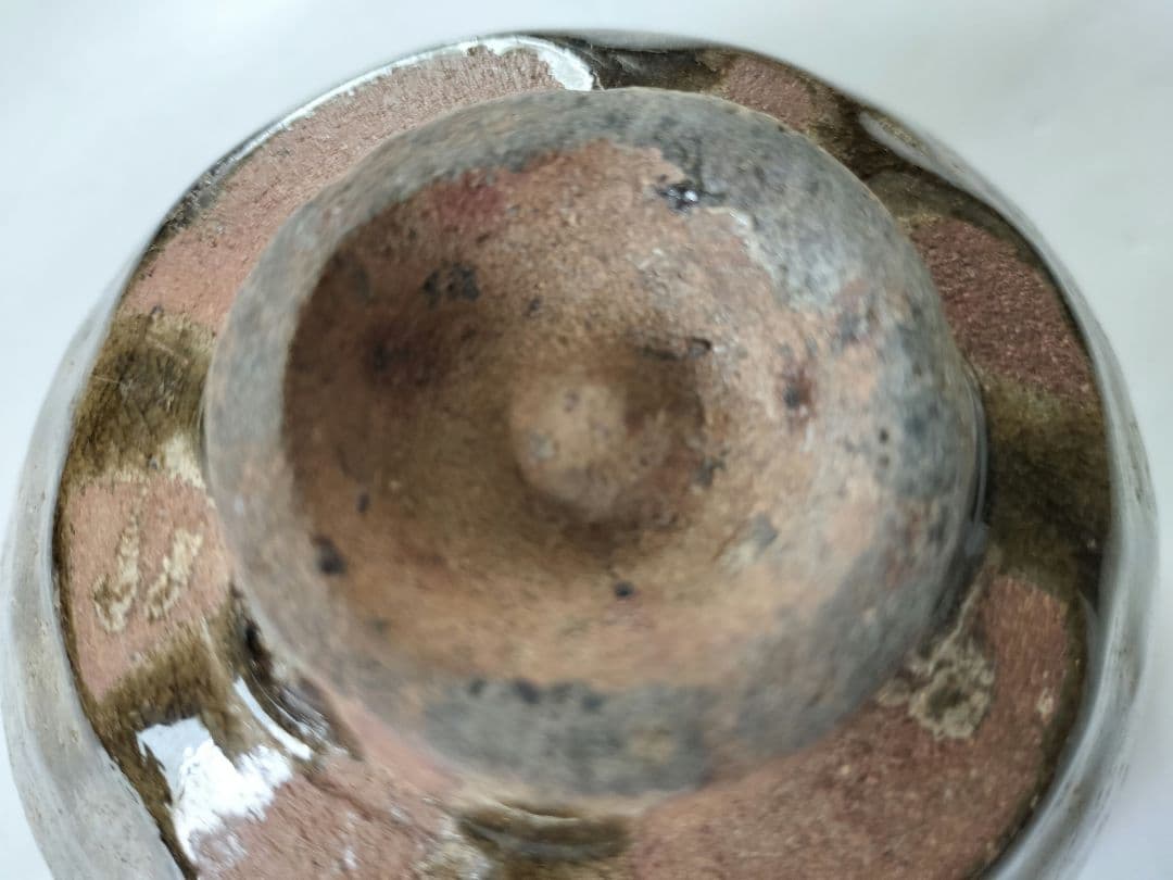 古唐津　小山路青手茶碗(発掘手)　④