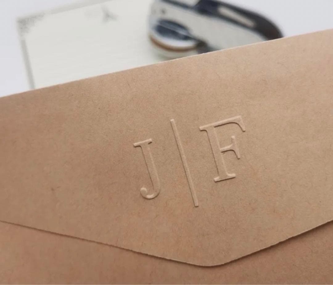 オリジナル エンボッサー　オーダー　ブライダル 結婚式 招待状　スタンプ