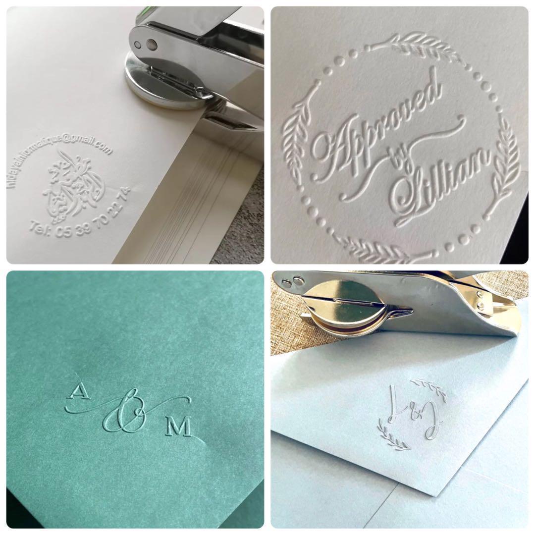 オリジナル エンボッサー　オーダー　ブライダル 結婚式 招待状　スタンプ