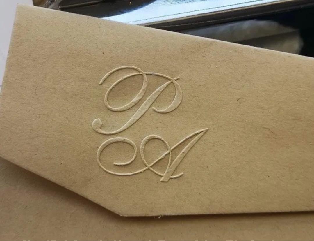 オリジナル エンボッサー　オーダー　ブライダル 結婚式 招待状　スタンプ