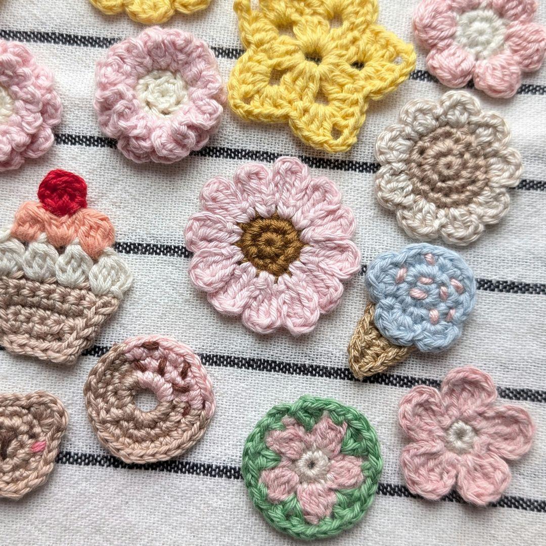 かぎ針編み モチーフ まとめ売り