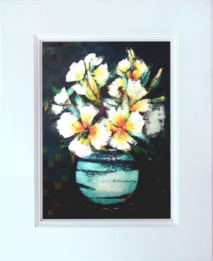 油絵 菅家令子 絵 絵画 インテリア uF6-063604 花