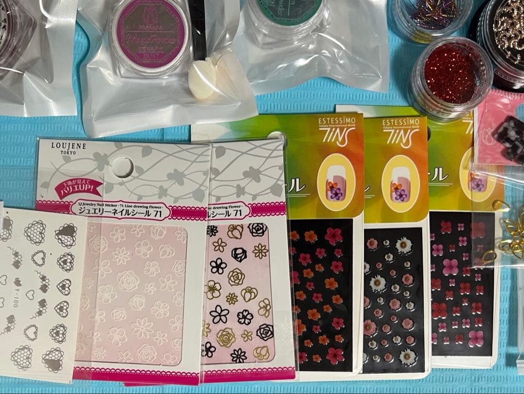 ネイルパーツセット メタルパーツ・ネイルシール・3Dモールド