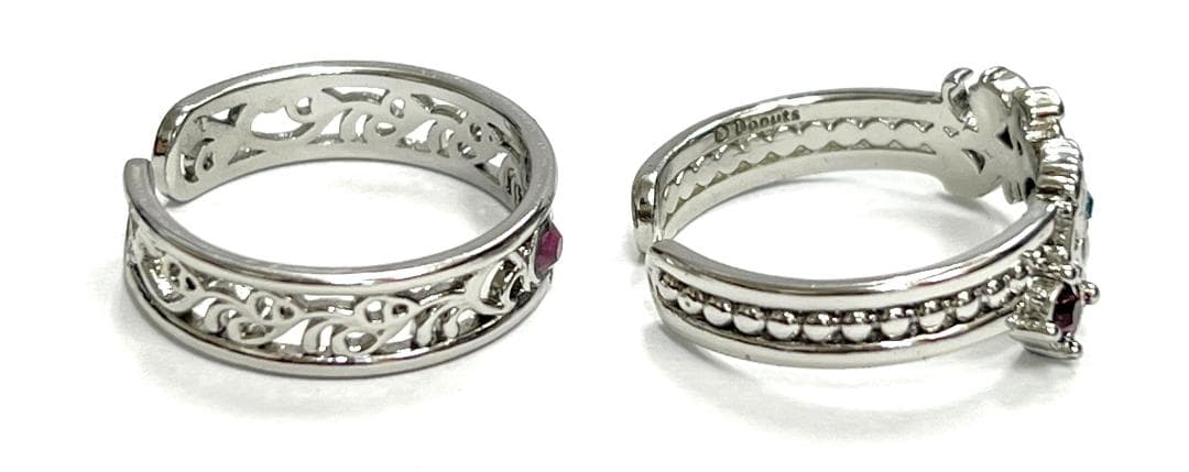 ブラックスター モクレン 2連リング 外箱 カード 中古美品！(35085)