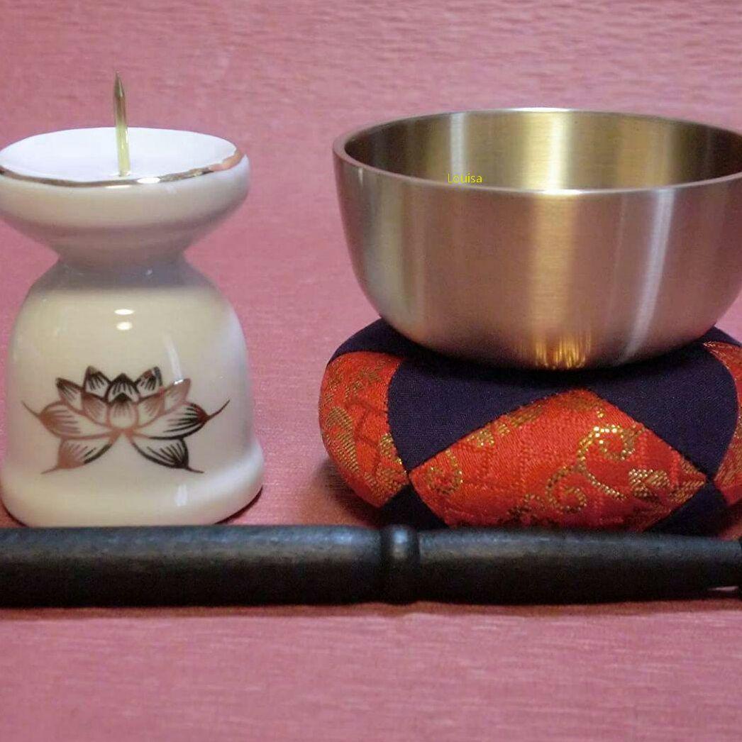 仏具セット 7点 金ハス組合せ 小型仏壇上置き型仏壇に最適1