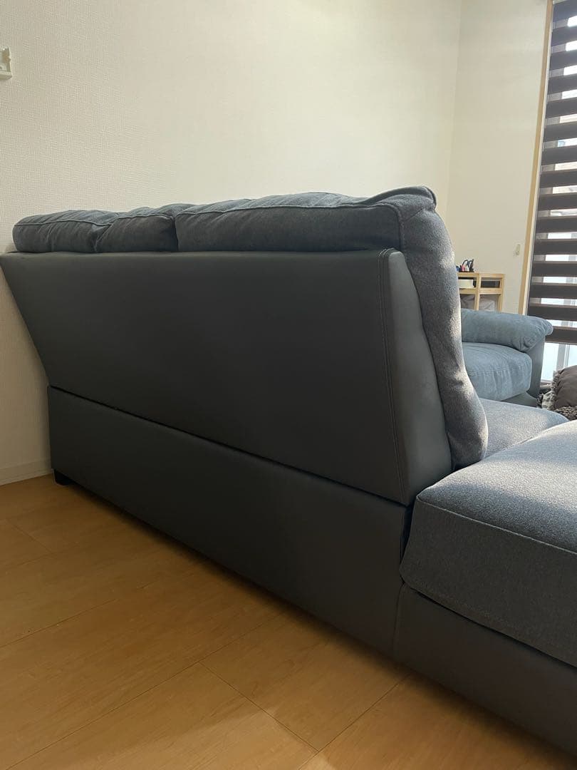 【引取り限定】ニトリ　L字型ソファ 2布張り　カウチソファー