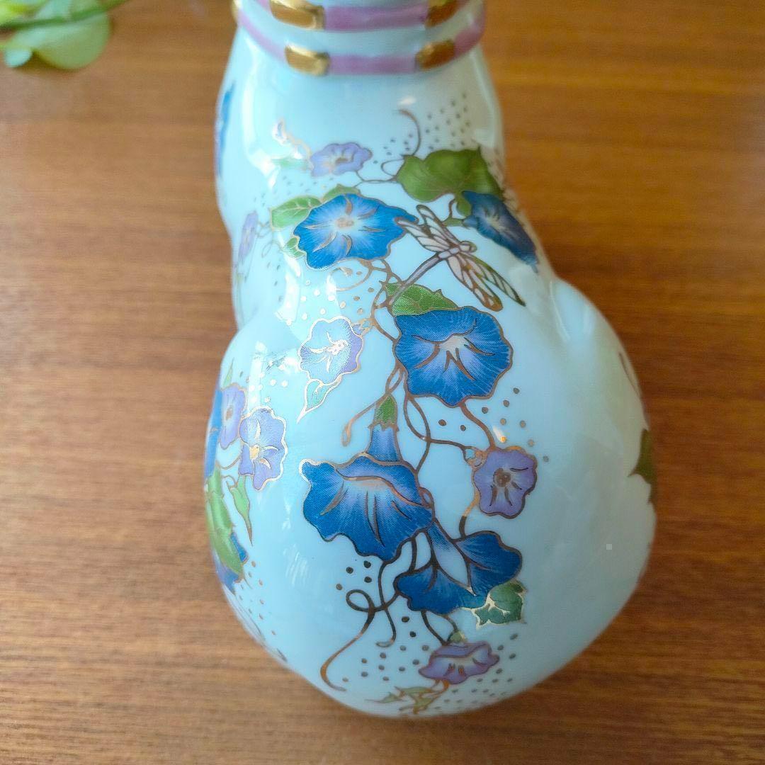 美品★フランクリンミント バンビ 鹿 花模様 陶器 置物 金彩 フィギュリン