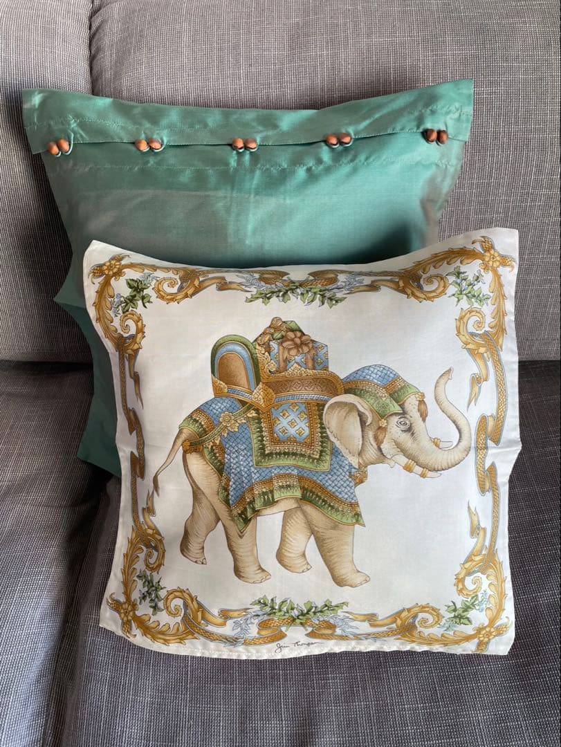 【新品・未使用】　ジムトンプソン　シルククッションカバー4枚セット