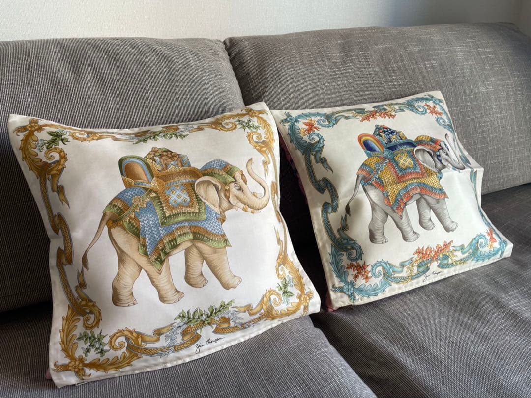 【新品・未使用】　ジムトンプソン　シルククッションカバー4枚セット