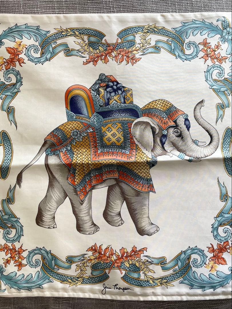 【新品・未使用】　ジムトンプソン　シルククッションカバー4枚セット