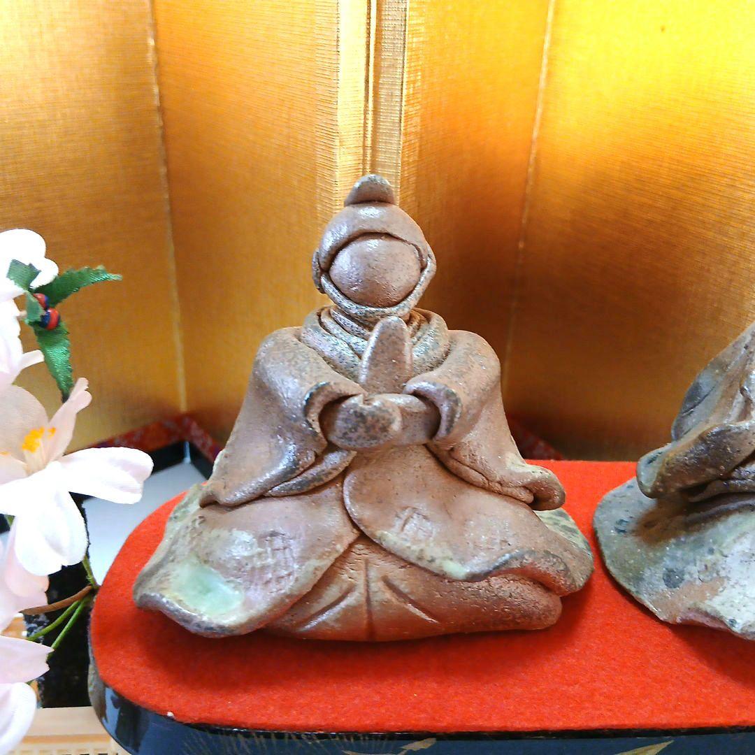 かっぽれに乗ったお雛様セット/陶器