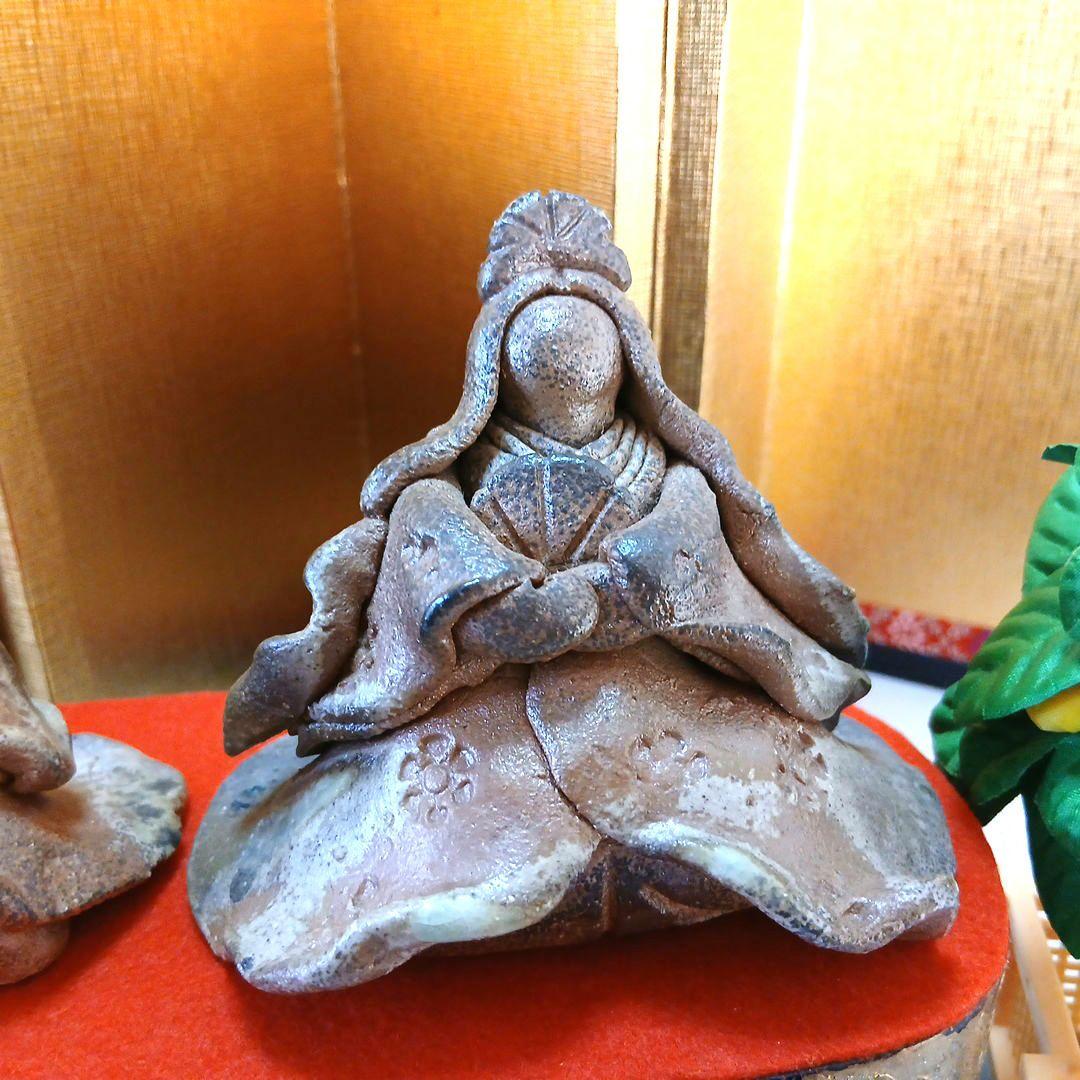 かっぽれに乗ったお雛様セット/陶器