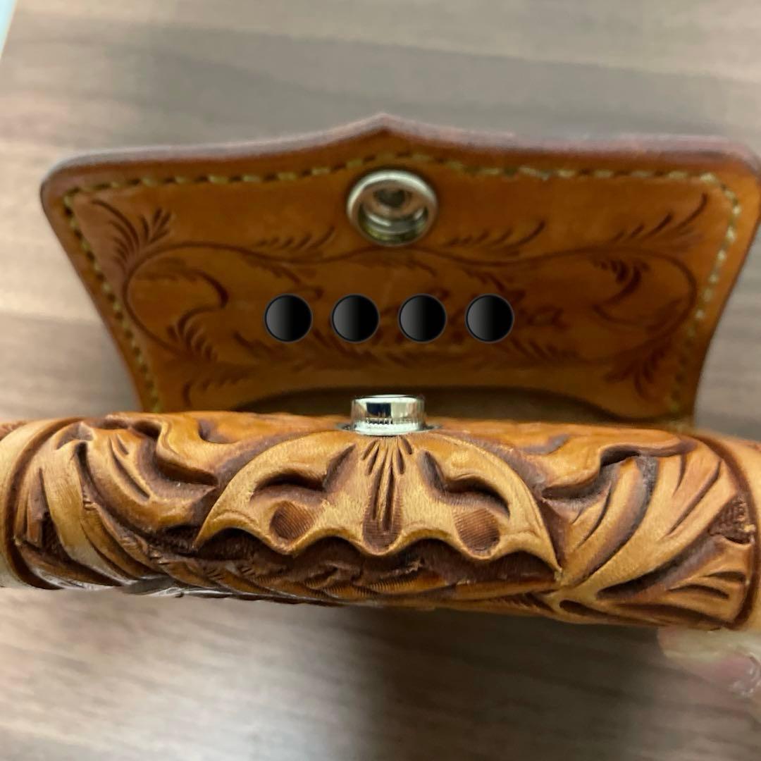 大和工房　カービング　ミニ財布　名刺入れ　未使用に近い