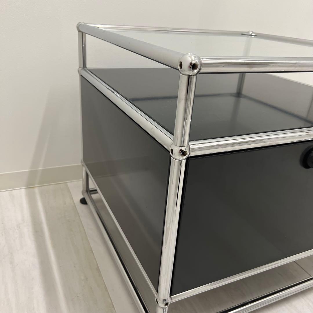 【USM】ガラス スチールラック 引き出し付き【正規品】