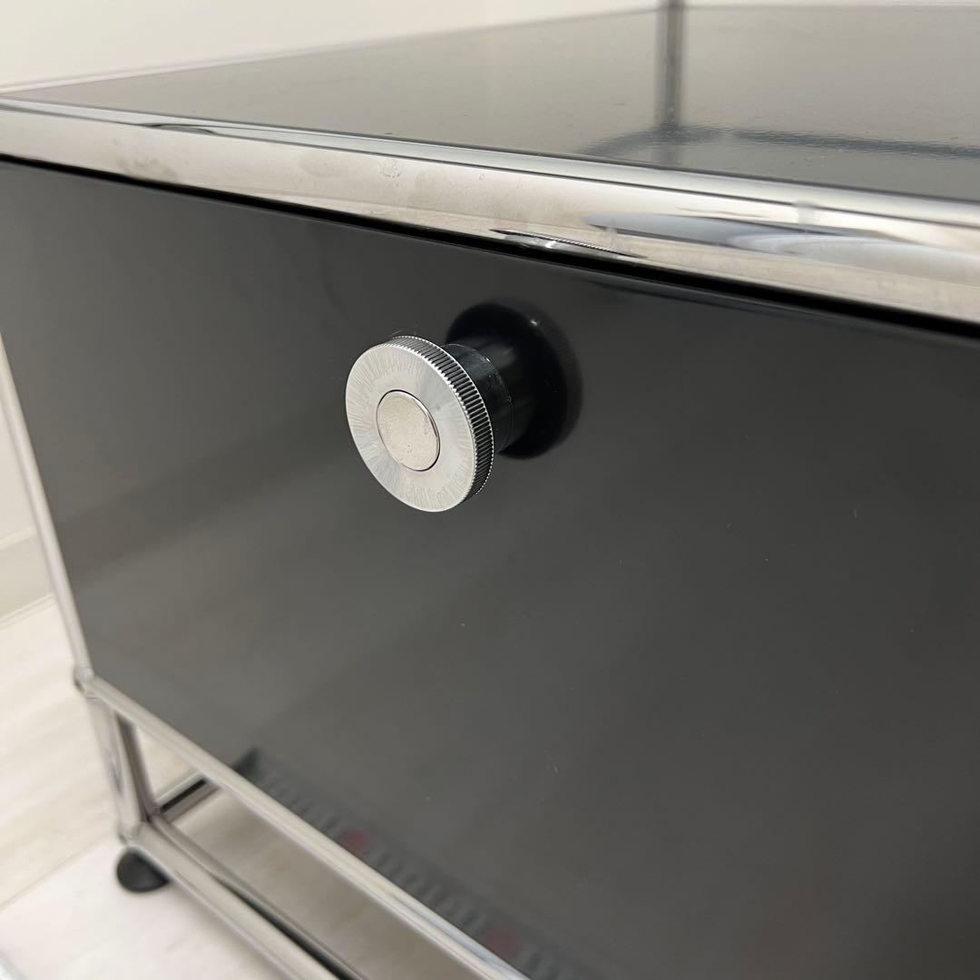 【USM】ガラス スチールラック 引き出し付き【正規品】