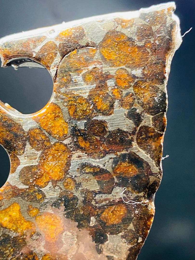 さいこ⭐︎鑑別書付き パラサイト隕石 200g 隕石 石鉄隕石 セリコ隕石