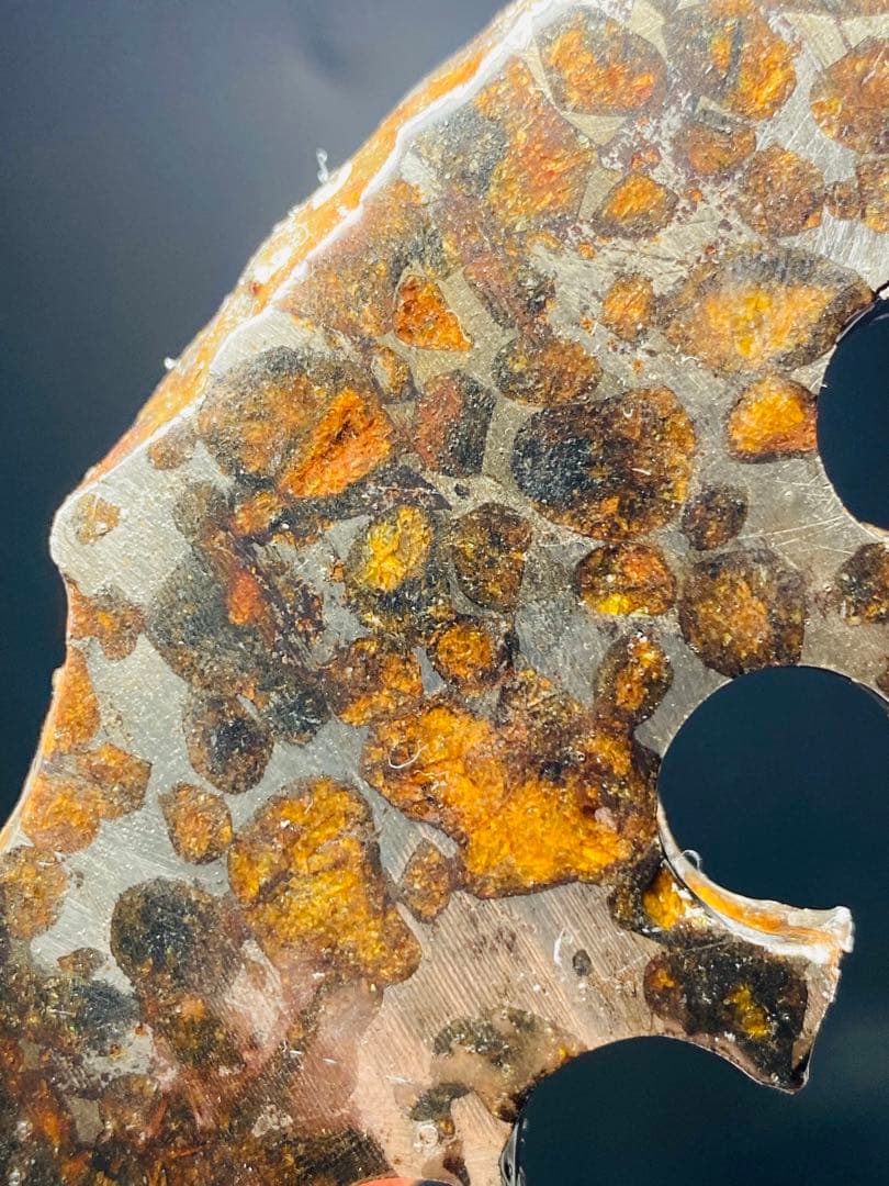 さいこ⭐︎鑑別書付き パラサイト隕石 200g 隕石 石鉄隕石 セリコ隕石