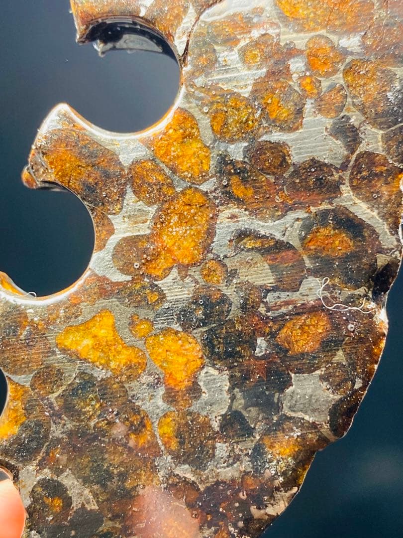 さいこ⭐︎鑑別書付き パラサイト隕石 200g 隕石 石鉄隕石 セリコ隕石