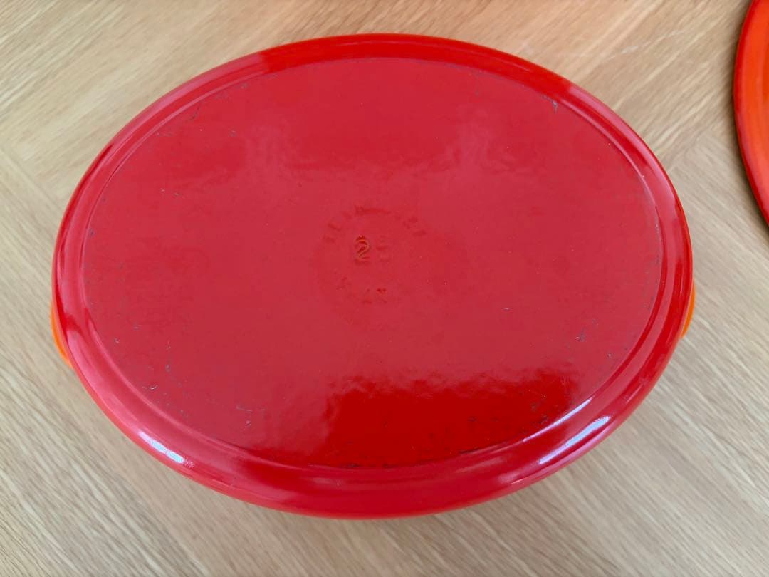 ル・クルーゼ　ココット オーバル　25cm オレンジ