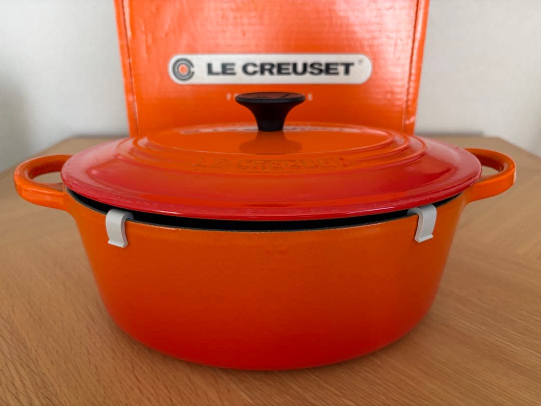 ル・クルーゼ　ココット オーバル　25cm オレンジ