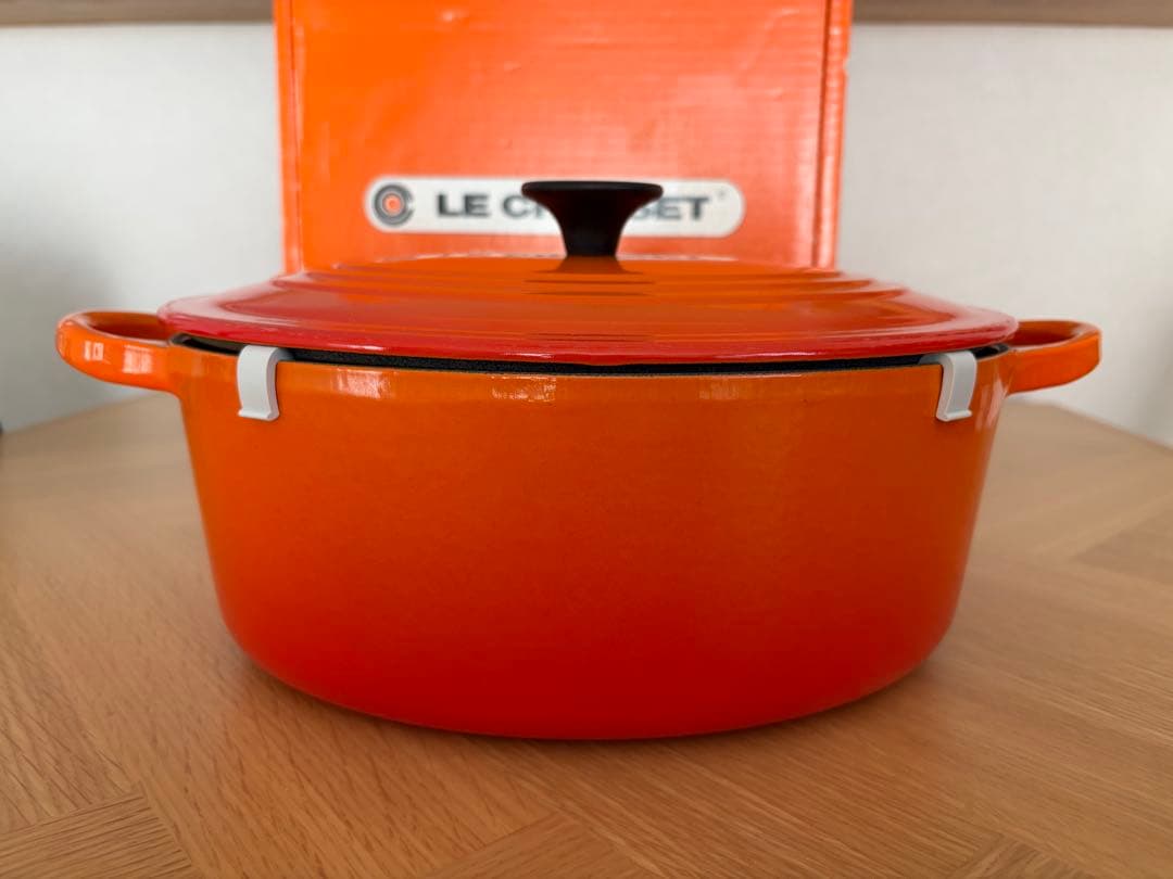 ル・クルーゼ　ココット オーバル　25cm オレンジ