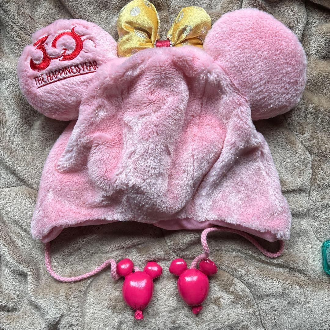 レア品 ディズニー30周年 ディズニーファンキャップ ミニーちゃん