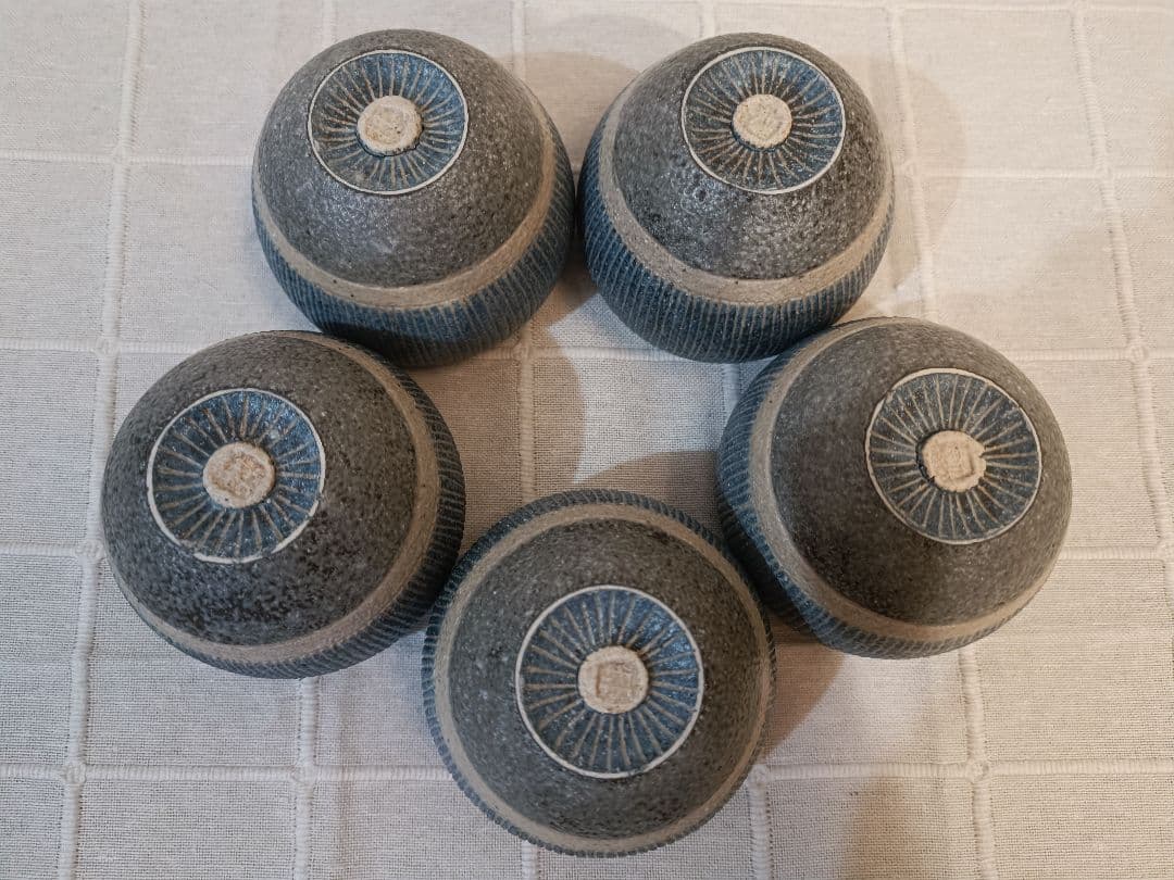 笠間焼 湯呑み5個セット 飯沼耕市氏作 - メルカリ