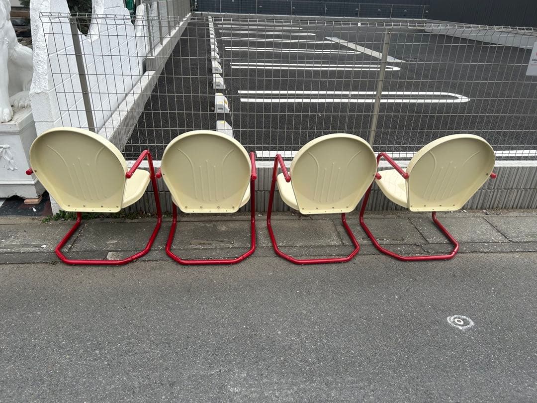 コカコーラ メタルチェア 4つ まとめ売り