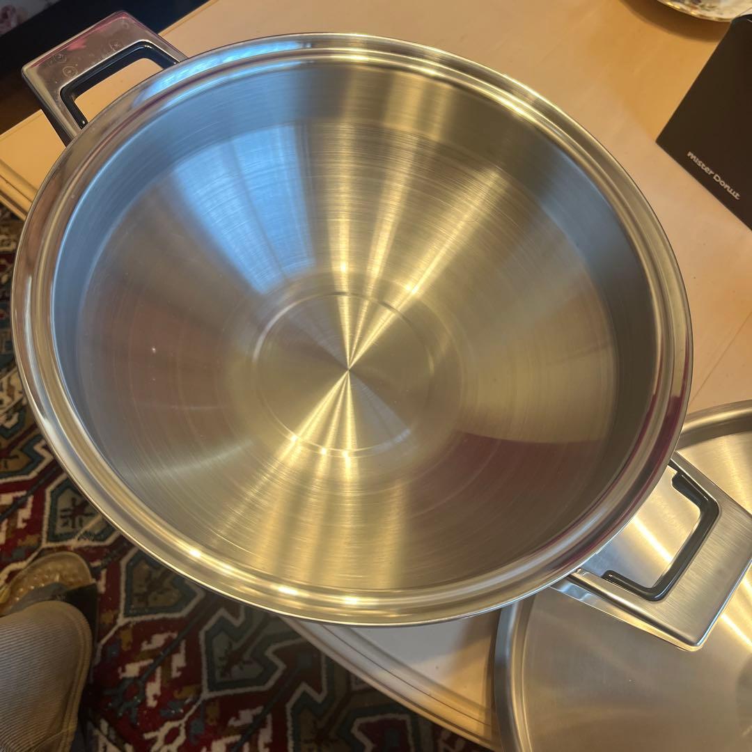 タッパーウエア 28センチステンレス製 両手鍋 料理用