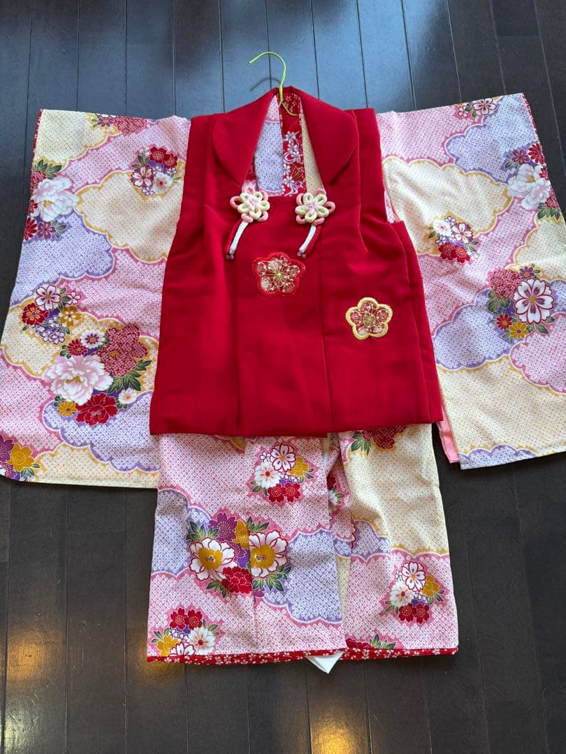 ✨美品✨式部浪漫✨高級七五三お祝い着セット✨3歳✨簡単着付け✨