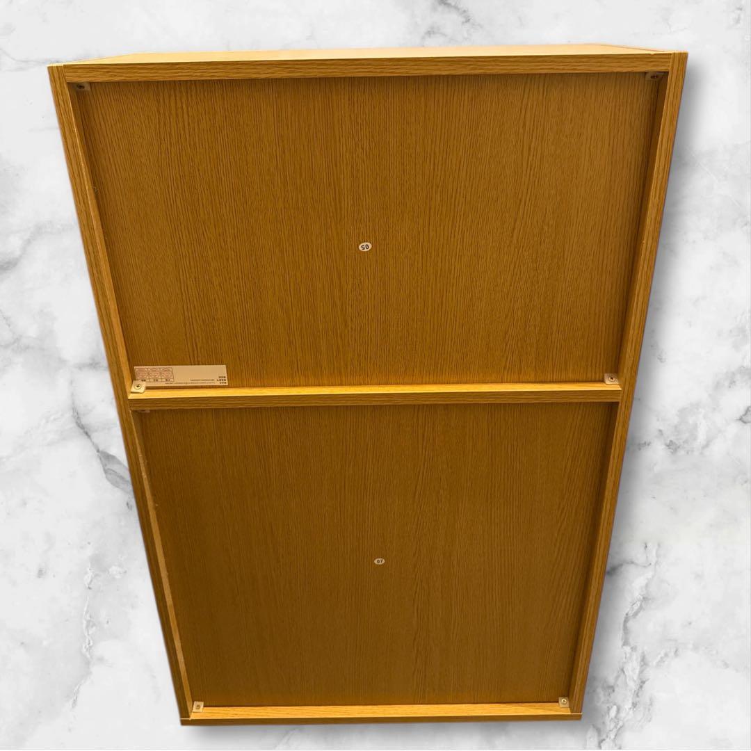 【美品】ニトリ システムベッド デニッシュ 本棚 単品 ベージュ 収納 A4対応