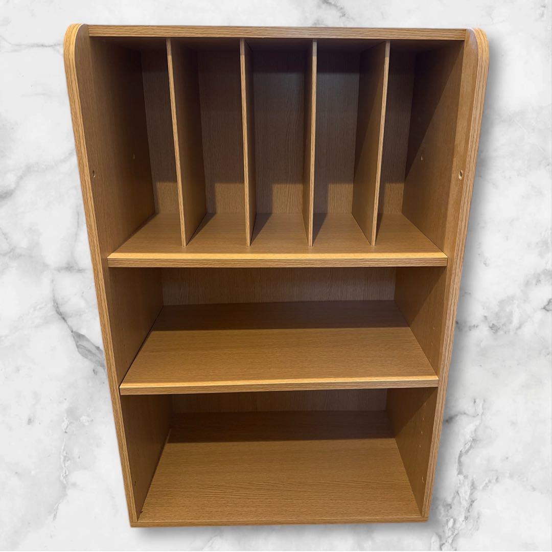 【美品】ニトリ システムベッド デニッシュ 本棚 単品 ベージュ 収納 A4対応