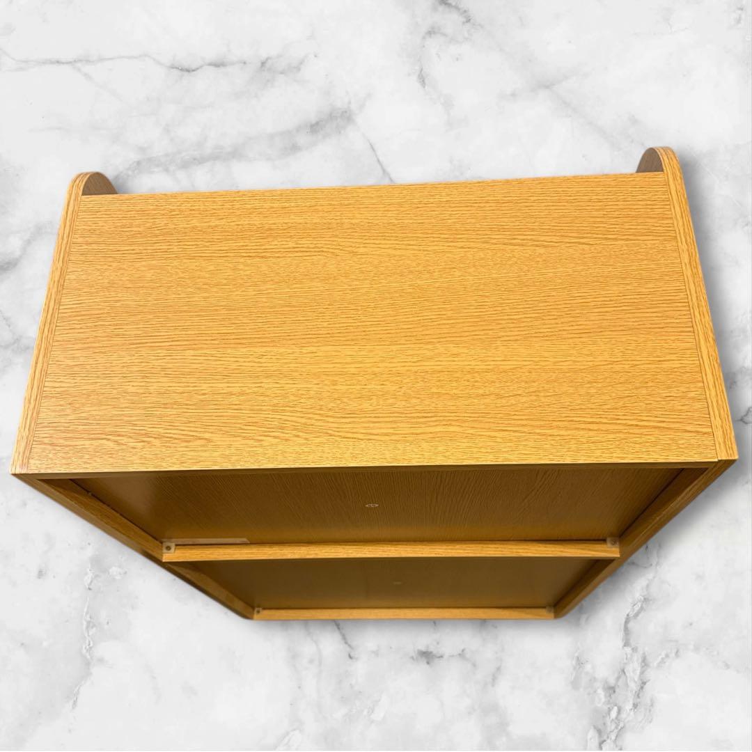 【美品】ニトリ システムベッド デニッシュ 本棚 単品 ベージュ 収納 A4対応