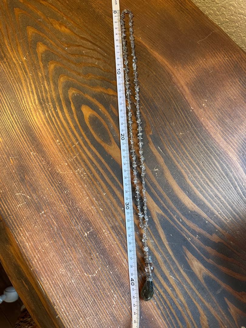 【ハンドメイド 】願いを叶えるラブラドライト &ガーデンクォーツルチルネックレス