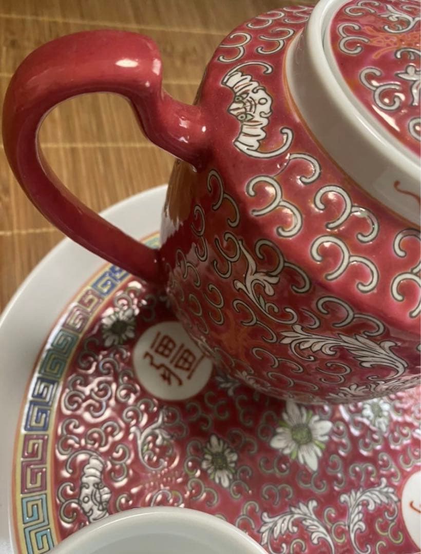 中国景德鎮 煎茶道具  茶器セット　年代品  输出品