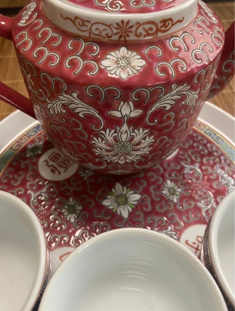 中国景德鎮 煎茶道具  茶器セット　年代品  输出品