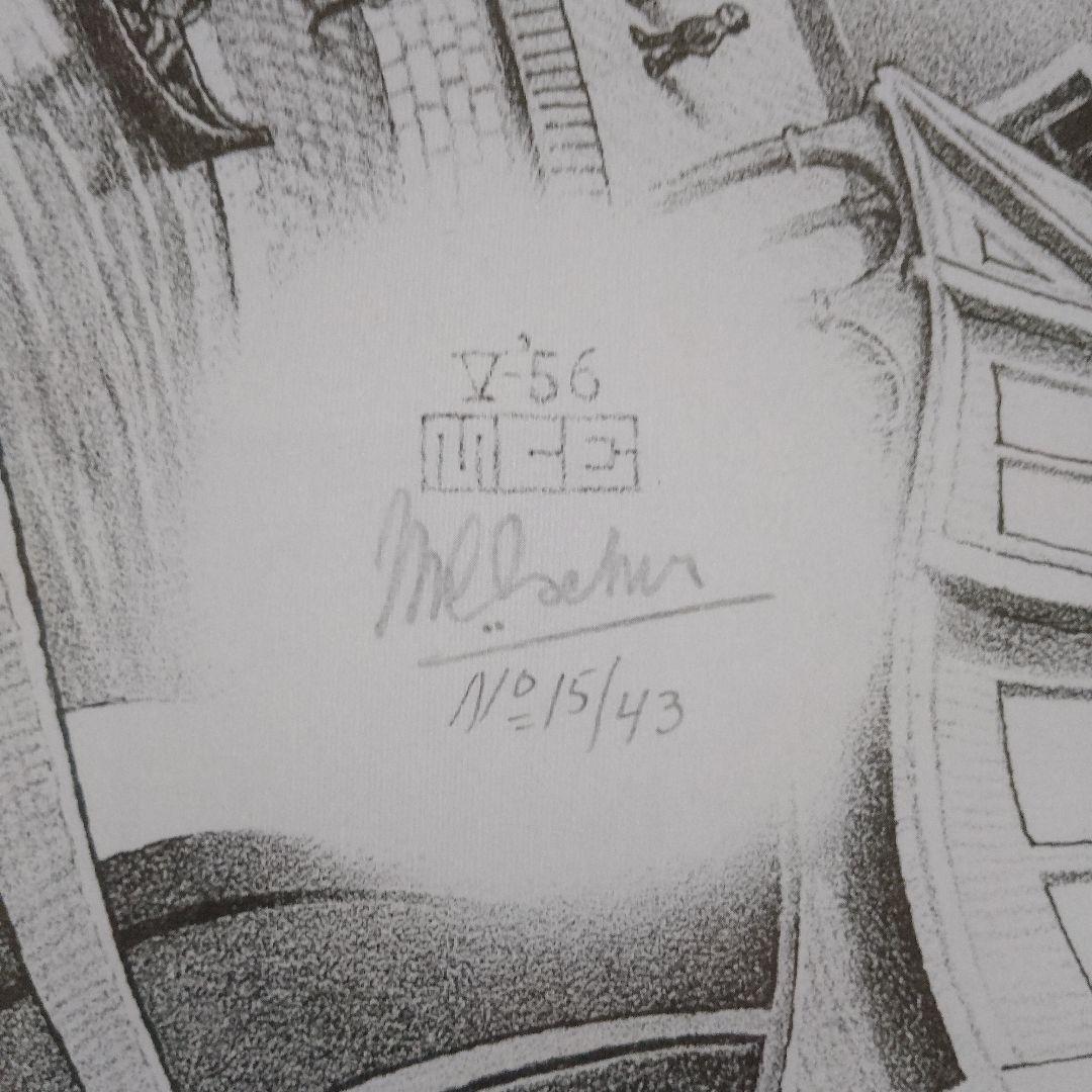 エッシャー Escher　リトグラフ『版画のギャラリー』アクリル板画　1956年