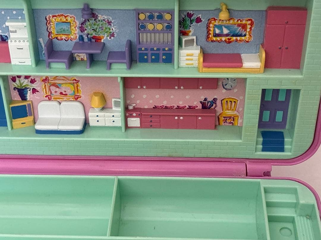 ポーリーポケット ペンケース 筆箱 1990年 レア　ピンク