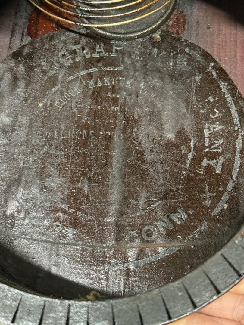 ダルマ　柱時計　古時計　振り子　ゼンマイ　ボンボン　レトロ　現状品