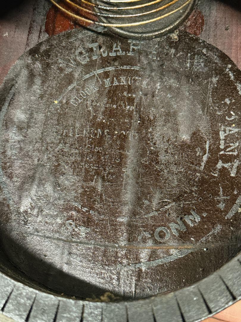 ダルマ　柱時計　古時計　振り子　ゼンマイ　ボンボン　レトロ　現状品