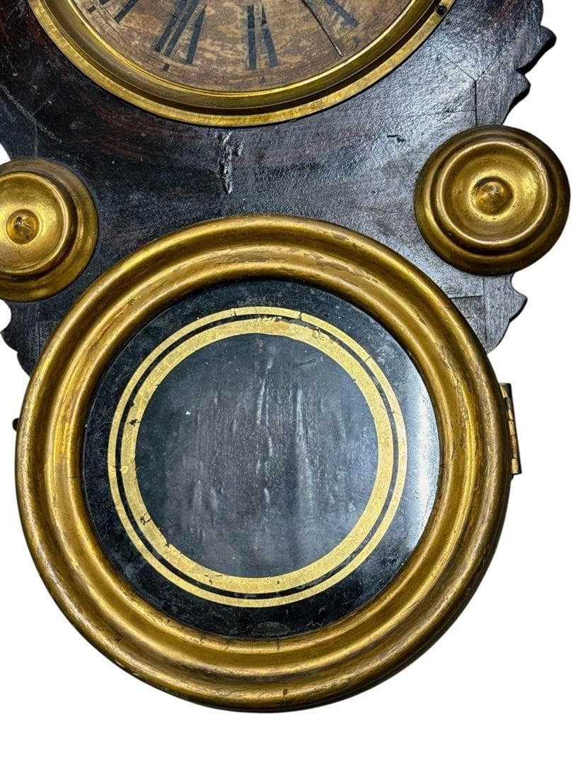 ダルマ　柱時計　古時計　振り子　ゼンマイ　ボンボン　レトロ　現状品