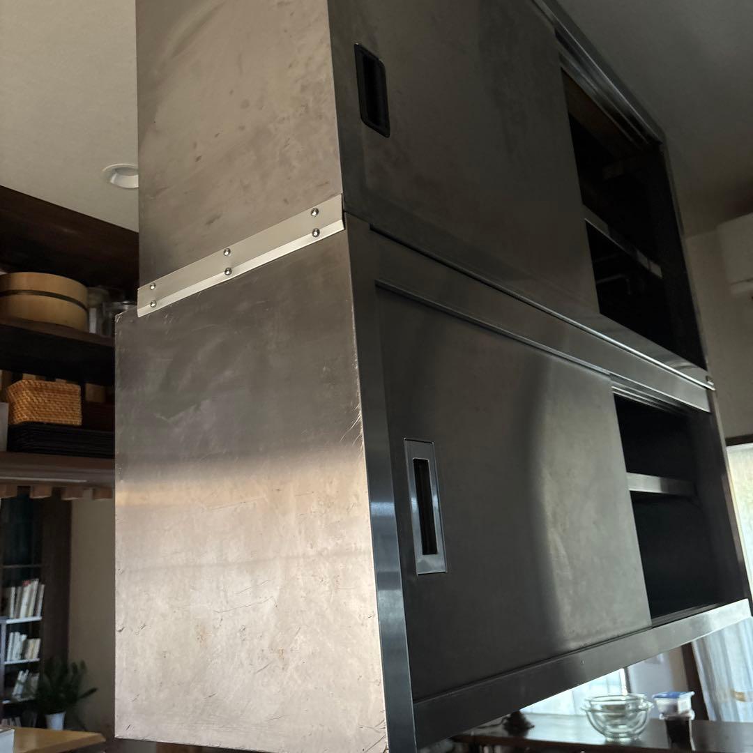 7月30日迄　ステンレス　扉付き収納　業務用　tanico 連結2台　吊り戸棚