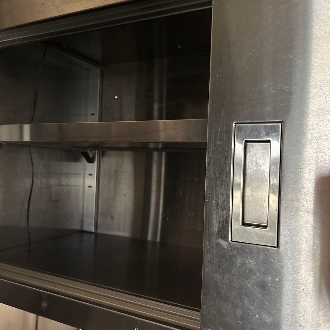 7月30日迄　ステンレス　扉付き収納　業務用　tanico 連結2台　吊り戸棚