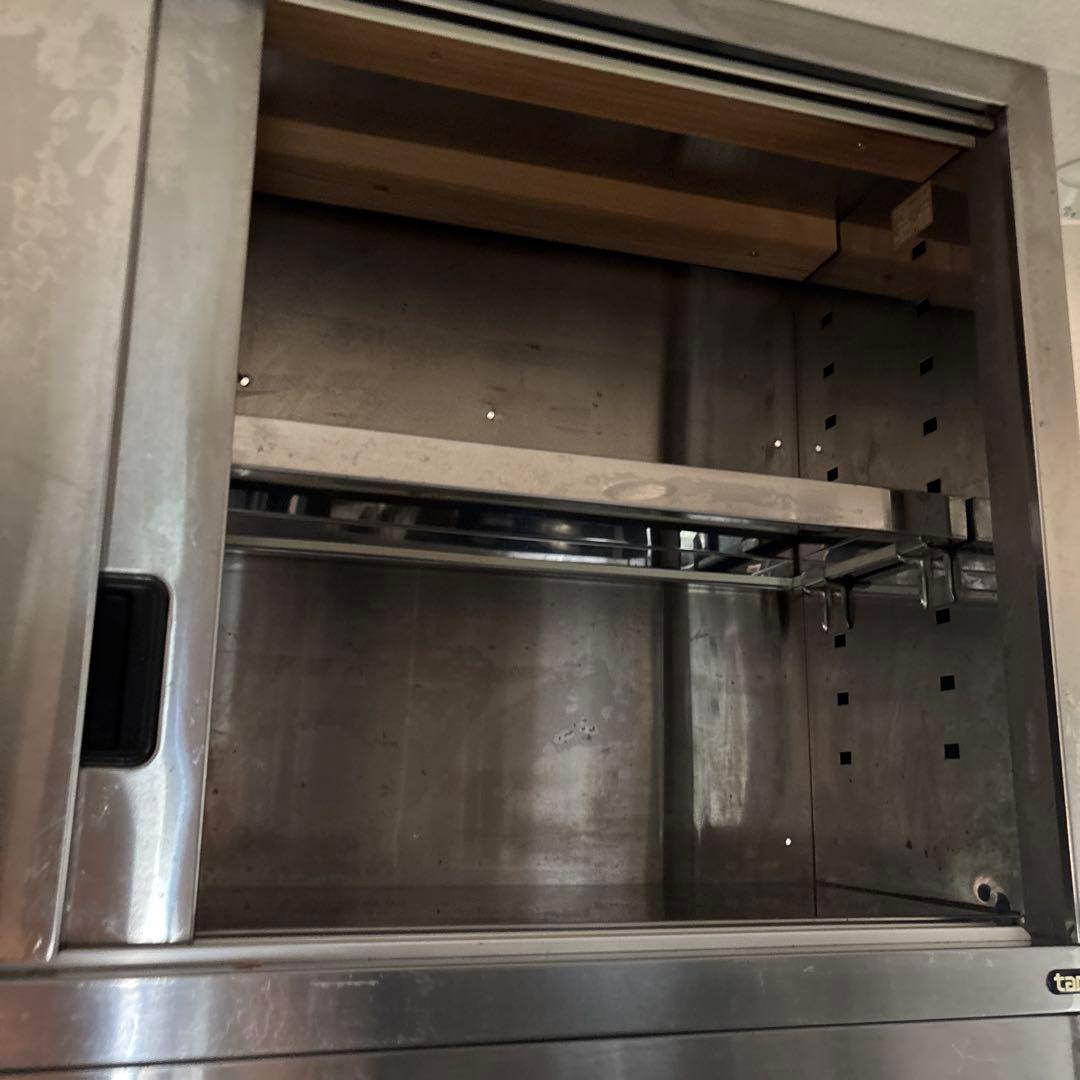 7月30日迄　ステンレス　扉付き収納　業務用　tanico 連結2台　吊り戸棚