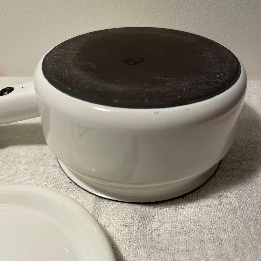 ARABIA Finel ホーロー 片手鍋ミルクパン 木製ハンドル フィンランド