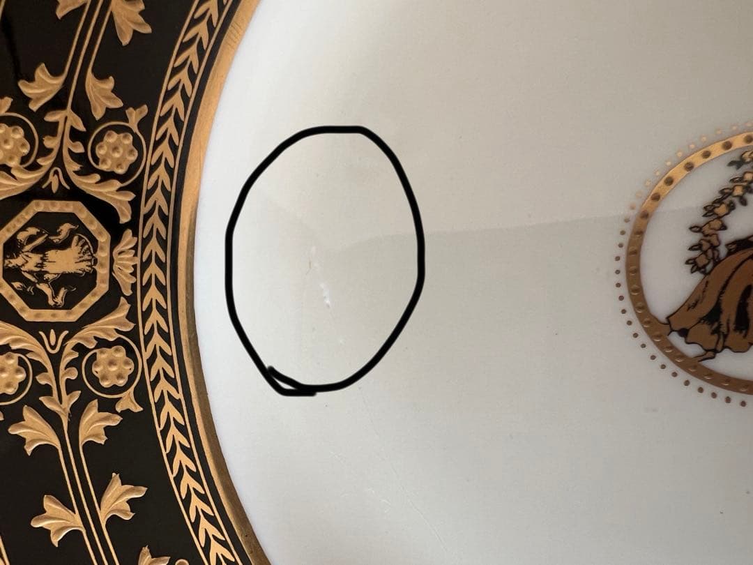 【希少】ウェッジウッド アストバリー ブラック プレート 2枚セット 黒壺